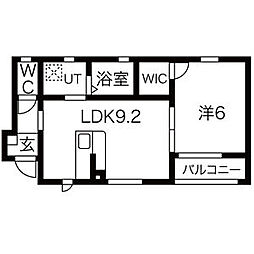 間取図画像 1LDK