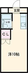 ピュアハイム ワンルームの間取図画像