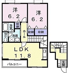 間取図画像 2LDK
