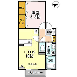 間取図画像 1LDK
