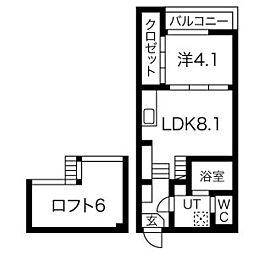 間取図画像 1LDK