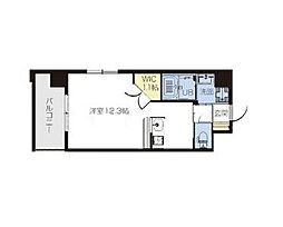 PHOENIX　Clove　Tomoi 7階ワンルームの間取り