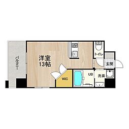 PHOENIX　Clove　Tomoi 9階ワンルームの間取り