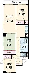 グランディア函館 3LDKの間取図画像