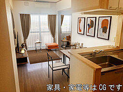 I．Ｔ．Ｒ 607 6階1LDKのリビング/ダイニング