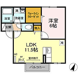 間取図画像 1LDK