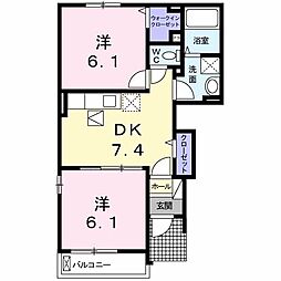 間取図画像 2DK