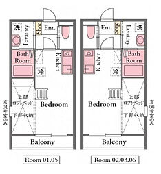 ドリーム3 ワンルームの間取図画像