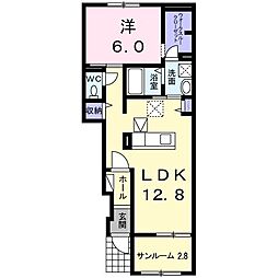 サンライズ橿原Eos 1LDKの間取図画像