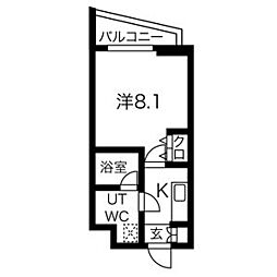 スパシエスタイル練馬春日町 1階1Kの間取り