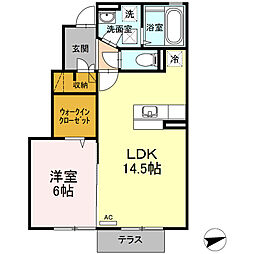 間取図画像 1LDK