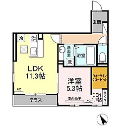 サンハイム己斐中3 1LDKの間取図画像