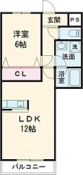 マウンテンやかた 1LDKの間取図画像