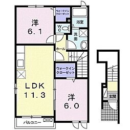 間取図画像 2LDK