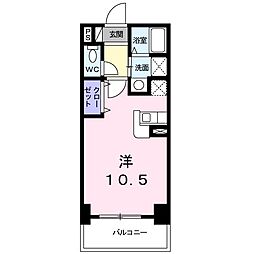アット長田 1Kの間取図画像