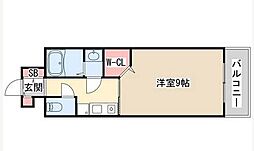 グレンパーク兵庫駅前 11階1Kの間取り