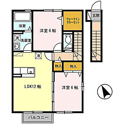 間取図画像 2LDK