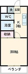 間取図画像 1K