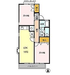 間取図画像 2LDK