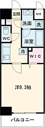 コージーコート 1Kの間取図画像