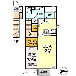 間取図画像 1LDK