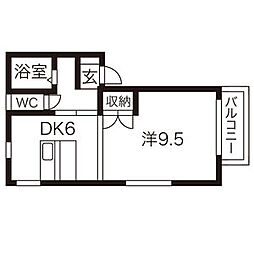 間取図画像 1DK