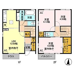 ベリー 1階4Kの間取り