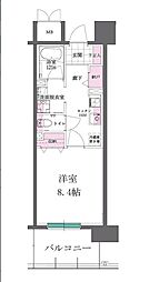 さくらPORT・RESIDENCE 1Kの間取図画像