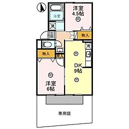 間取図画像 2DK