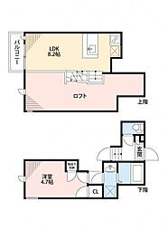 CB井尻オーブ 1LDKの間取図画像