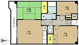 グランパレス堀口 3LDKの間取図画像