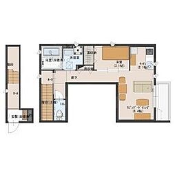 SakuraRiant 1SKの間取図画像