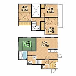 橋本邸 1階4LDKの間取り