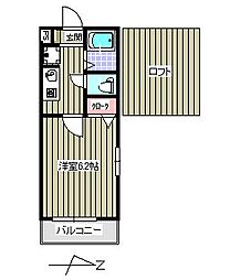 You&Me金山駅前B 1Kの間取図画像