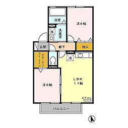間取図画像 2LDK