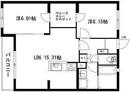 NORDLATO 2LDKの間取図画像