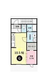 ピュアコート1 ワンルームの間取図画像