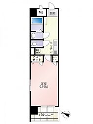 第16友建ビル 601 6階1Kの間取り