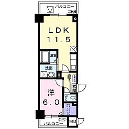 菊水レジデンス綱島1 1LDKの間取図画像