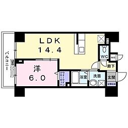 菊水レジデンス綱島1 1LDKの間取図画像