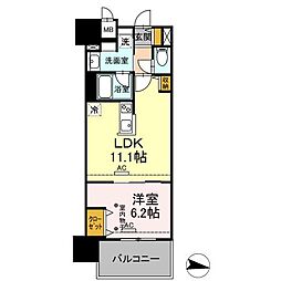 ParkAvenueEAST 1LDKの間取図画像