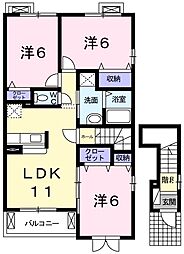 ミルフィーユB 3LDKの間取図画像