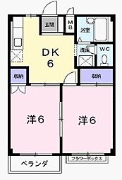カーサエテルノ 2DKの間取図画像