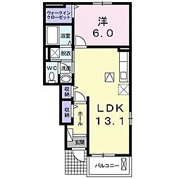 間取図画像 1LDK