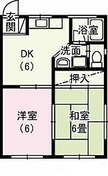 MAISONDEPATIO 2DKの間取図画像