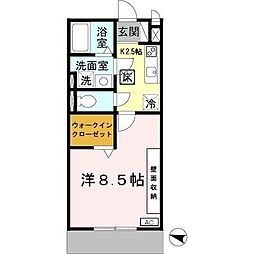 メゾンド・モンテ・ノール 1Kの間取図画像