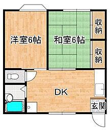 間取図画像 2DK