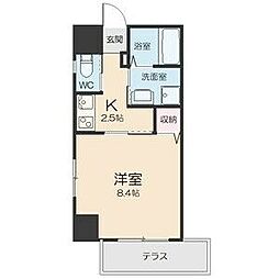 Field Village Sasashima 1階1Kの間取り