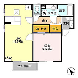 間取図画像 1LDK