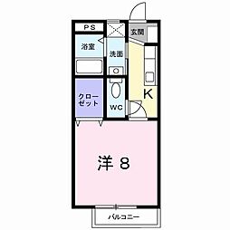 間取図画像 1K